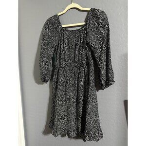 Market & Spruce Girls Smocked Puff Long Sleeve Dress Size 16 NWT